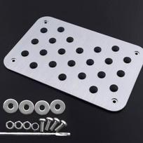 Universal Car Floor Mat Carpet Thick Heel Plate Pedal 300*200*4mm Silver Carpet plate accessories sidabras