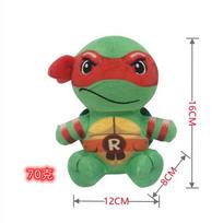 16cm Teenage Mutant Ninja Turtles Plush Toy Cartoon Anime Big Eyed Turtle Stuffed Animal Doll Cosplay Peluche Kids Birthday Gift 16CM
