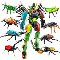 ToylinX 8 in 1 Insect Robot Building Blocks Toy 699 PCS DIY Construction Gift Kids Adults Boys Girls with Realistic Insect Model