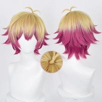 Manmei Anime Blue Lock Alexis Ness Cosplay Perukas 30cm Trumpas Plaukų Auksinis Rožinis Pink Perukai Karščiui Atsparūs Sintetiniai Perukai pink