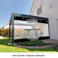 Transparent PVC Rainproof Tarpaulin Curtain - Outdoor Thickened Waterproof Canopy Optional