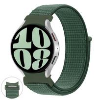 No gaps Band For Samsung Galaxy Watch 6 4 Classic 5 pro 44mm 40mm 47mm 43mm nylon loop bracelet correa Galaxy Watch 4 20mm Strap Galaxy Watch 4 40mm pušies žalios spalvos