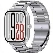 Metal Strap For Redmi Watch 6/5/4 Stainless Steel Bracelet Wristband For Xiaomi Band 9 Pro/Mi Band 8 Pro Belt Accessories Correa Xiaomi Band 9-8 Pro sidabras