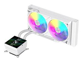 Gamemax CPU Liquid Cooler | GLACIER 240 LCD WH | White