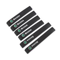 6Pcs Car Door Anti Collision Strips Anti-scratch Protection Stickers For Skoda Octavia Superb Rapid Kodiaq Karoq Fabia Vision RS