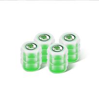 4Pcs New Fluorescent Luminous Car Tire Valve Caps Exterior Accessories For Skoda Octavia Yeti VRS Roomster Citigo Visions Combi
