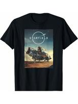 Spaceship Frontier Video Game T-Shirt S įvairiaspalvis