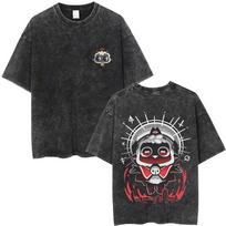 Limited Game Cult of The Lamb Vintage Washed T-shirt Men Women Casual Cotton Oversized T-shirts Cosplay Player Merch T Shirts S