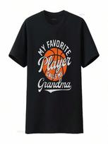 My Favorite Basketball Player Calls Me Grandma Mother S Day T Shirt Vintage Washed Slightly Unisex Fashion Designer Clothes S įvairiaspalvis