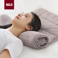MUJI Adjustable Height Towel Pillow šviesiai pilka spalva