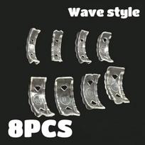 16pcs Ring Size Adjuster Pads Silicone Invisible Clear Ring Sizer Anti-Loss Proof Ring Holder Retainer Shrinker Jewelry Making