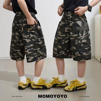 Boys' Camouflage Casual Summer Shorts 140 kamufliažas