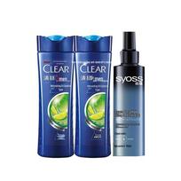 Clear Men Anti-Dandruff Shampoo & Syoss Styling Gel Bundle