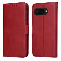 RFID Blocking Cow Pattern Wallet Leather Case For Google Pixel 10A 10 9 Pro XL 8 6 5 4 Pro Magnetic Flip Leather Kickstand Cover Pixel 10 Pro XL raudona