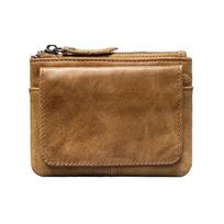 Creative Retro Short RFID Wallet Multi Card Seat Mini Coin Purse Real Leather Slim Storage Bag Women ruda