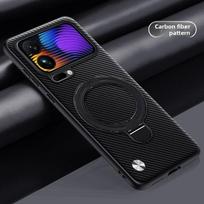 For Xiaomi Mi 17 Pro Max Case Hard PU carbon fiber Ring Stand Magnetic Protect Back Cover For Xiaomi Mi 17 15 14T 13T Pro Shell Xiaomi 17 juoda