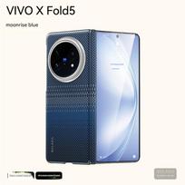 Verslas Vivo X Fold 5 dėklui Prabangus Itin plonas Odinis su anglies pluošto raštu Sulankstomas vyris Magnetinis Vivo X Fold 5 dangtelis for vivo x fold 5&vivo X Fold5