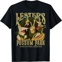 Goofy filmas Lesterio Oposumų parkas Vintažinis plakatas Marškinėliai S-5XL Unisex Marškinėliai Unisex T-shirt L