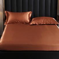 Paklodė aukštos klasės čiužinio užvalkalas Vienspalvis prabangus satino paklodė elastinė juosta lovatiesė Dvigubas karalienės dydžio paklodė pillowcases48x74cmx2