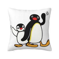 Noot Pingu Square Pillow Case Penguin Cushion Cover Novelty Polyester Decorative Pillowcase for Car 40x40cm 30cm x 30cm