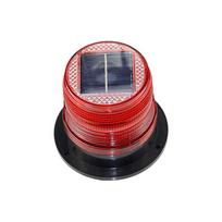 Fenglei LED Solar Magnetic Car Warning Light raudona