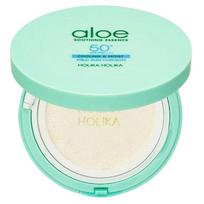 Holika Holika Aloe Mild Sun Cushion SPF50+ PA++++ Portable Hydrating UV Protection 25g white