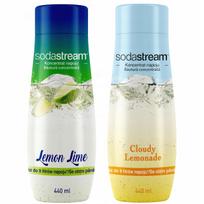 Set of 2 SodaStream Lemon-Lime+Lemonade concentrates