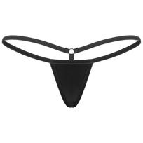 Moteriškos žemo liemens T formos dirželis G-string bikini kelnaitės Elastingas juosmuo Mikro kelnaitės Apatiniai kasdieniam dėvėjimui One Size balta