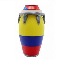 Conga stiliaus sodos skardinės laikiklis 3D spausdintas Klasikinės būgno formos Vėliavos raštas 12oz Standartinės kolos gėrimo alaus skardinės laikiklis H
