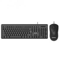 Lenovo Wired Keyboard And Mouse Combo Set, Full-Size Keyboard, Business Office, MK11Lite, Black juoda