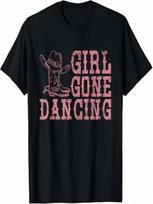 Texas Line Dancing Rodeo Cowboy Gift Line Dance T-Shirt S įvairiaspalvis