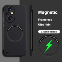 Prabangus magnetinis kietas PC telefono dėklas, skirtas Honor 200 Pro 200Pro 5G, belaidžio įkrovimo, be rėmelio, draugiškas odai, aukštos kokybės galinis dangtelis Honor 200 Pro