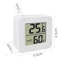 Indoor Mini Temperature and Humidity Meter Bedroom Temperature Meter Portable Electronic Digital Display Humidity and Tempera