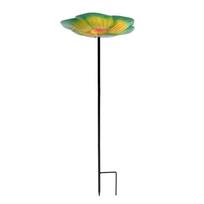 Ornamental Horticulture Garden Birdbath Flower Shape Bird Water Dispenser Insect Drinking Cup  Yard Type D