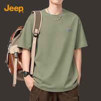 JEEP Men's Heavyweight Cotton Short Sleeve T-Shirt 4XL