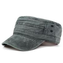 Klasikinė retro vyriška skalbta medvilninė beisbolo kepurė Reguliuojama plokščia kepuraitė Žieminės karinės kepuraitės Laukinės kepurės Trucker Hat armijos žalia spalva