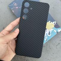 Anglies pluošto dėklas, skirtas Samsung Galaxy S24 24+, smūgiams atsparus dėklas, tikras aramidinio pluošto kritimui atsparus telefono dėklas, skirtas Samsung Galaxy S24plus Galaxy S24+ gray
