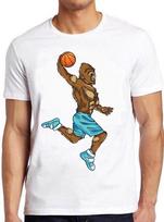 Bigfoot Playing Basketball Funny Cool Meme Cult Movie Gift Tee Unisex T-Shirt M