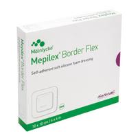 MEPILEX BORDER FLEX, 10 cm x 10 cm, 5 vnt.