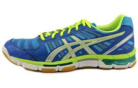 ASICS Gel Cyber Shot Volleyball Shoes Men's Low Top Blue/Yellow P429Y-4293 43.5