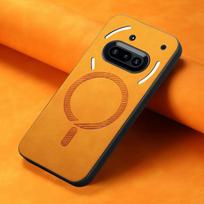 Dėklas telefonui Nothing Phone 3A, magnetinis odinis galinis dangtelis telefonui Nothing Phone 3A 3 A Phone3a, dėklas belaidžiam įkrovimui Nothing Phone (3a)
