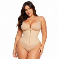 Women's High-Waisted Slimming Zipper Waist Trainer Corset L
