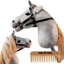 Hobby Horse Horse On A Stick Horse Horse Head White-Gray + Comb [M-Hobbyhorse10]