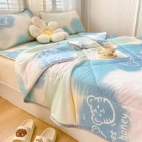 Vasarą vėsinanti plona antklodė „Hot Sleper“ Lengva odai nekenksminga pagalvė „Queen King“ viengulė dvigulė antklodė lovatiesė 150x200cm-1pc quilt