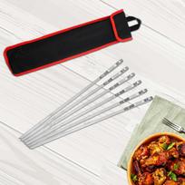 6 Pieces Barbecue Skewers Kabob Kebab BBQ Sticks for 6pcs
