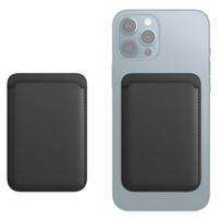 Odinis piniginės maišelis kortelių laikiklis, skirtas iPhone 13 serijai / 12 serijai juoda