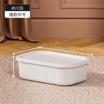 Plastikinė buities smulkmenų laikymo dėžutė su apsauginiu nuo dulkių dangteliu Stalo spintelės Spintos Drabužių spintos Organizatoriai Žaislų Makiažo Užkandžių Laikymo Dėžutės white