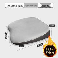 Universal Memory Foam Car Seat Cushion with Lumbar Support - Breathable, Non-Slip, All-Season Comfort No Specification