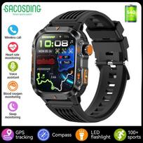 2026 New Dual-Frequency Satellite GPS Sports Smart Watch Compass Barometer Altimeter Bluetooth Call IP68 Waterproof Smart Bracelet