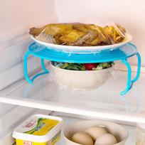Multifunction Microwave Oven Shelf Heating Tray Rack Bowls Layered Holder, Help to storge items mėlyna